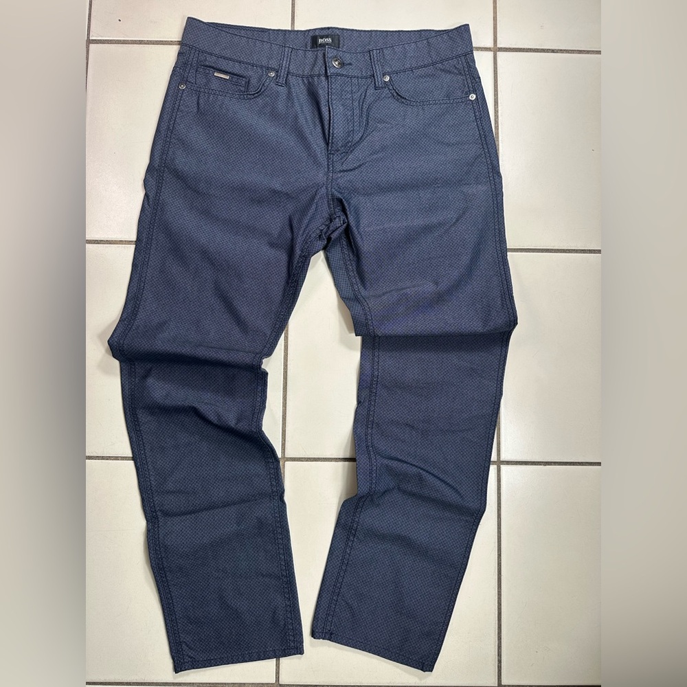 Boss Dark Blue Straight Men's Jeans
